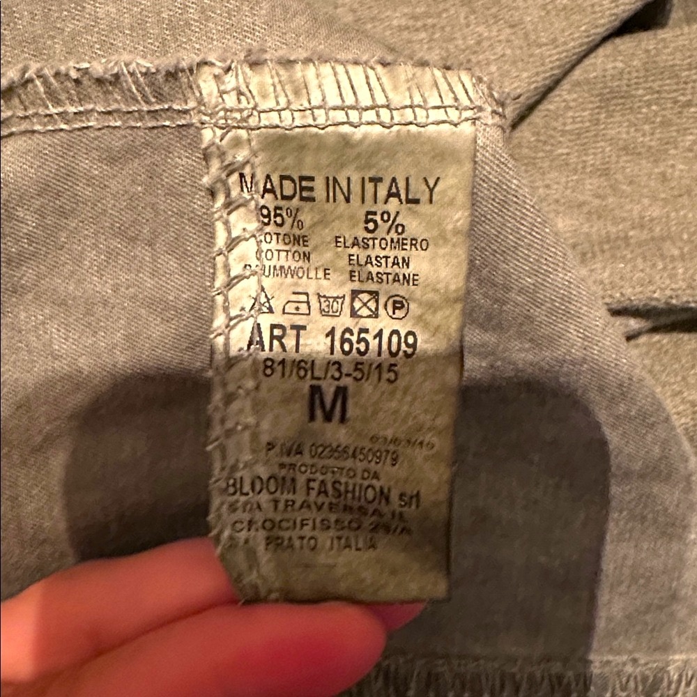 Nuny ROMA Olive Green Super Stretch Small Jacket Blazer Coat - Picture 12 of 13